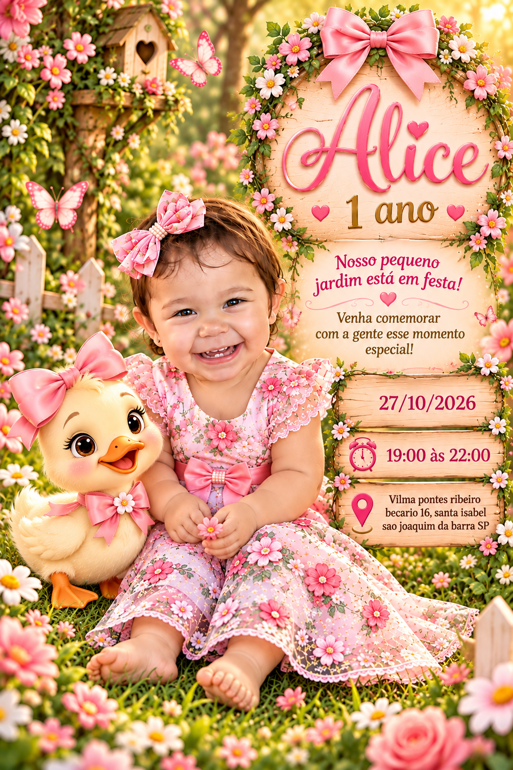 Convite completo da Alice